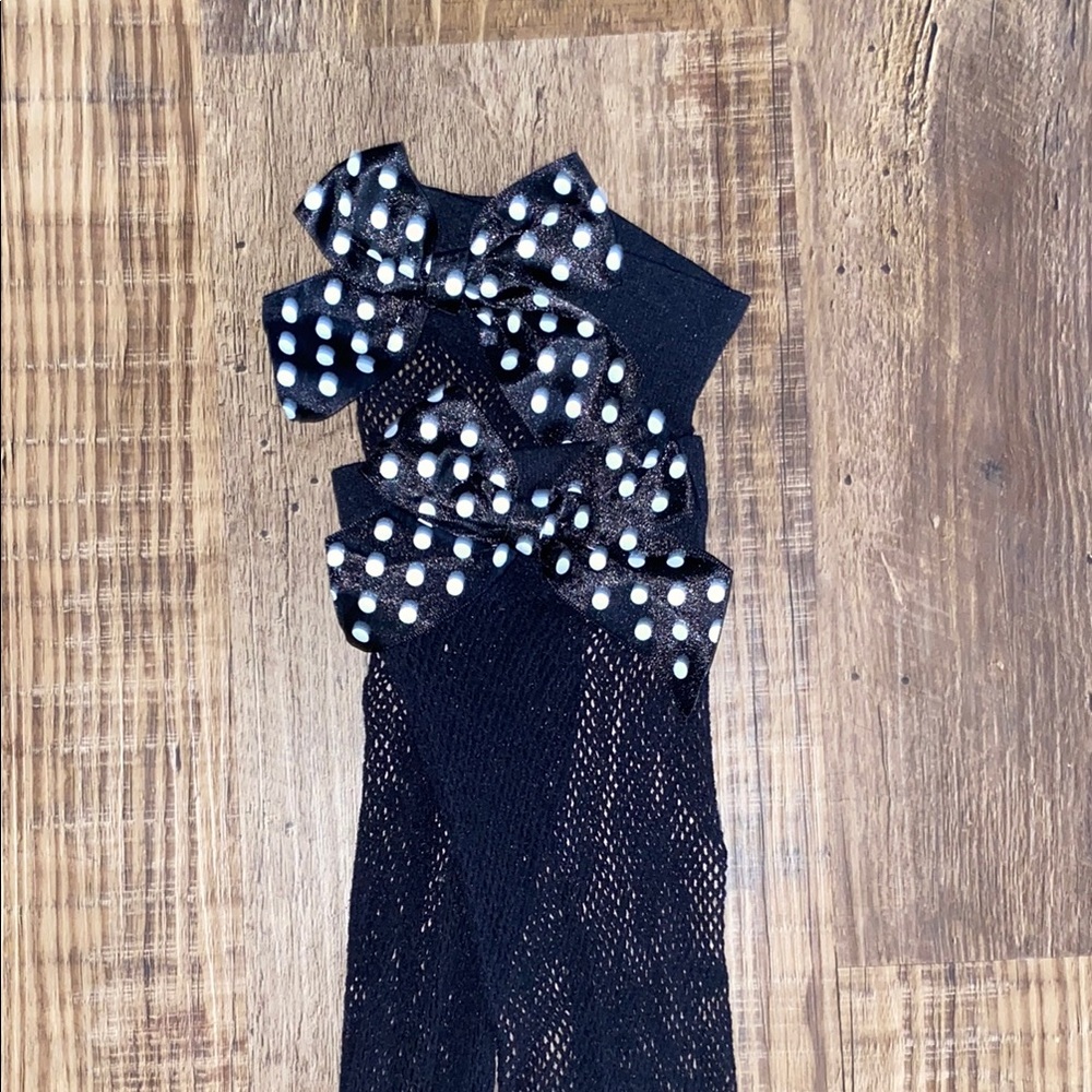 Pink and Black Polka Dot Lingerie Set - Picture 10 of 11
